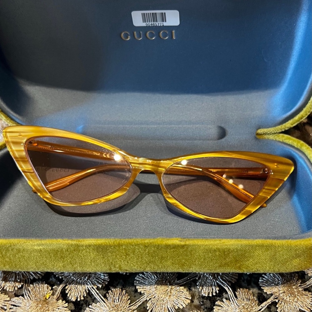Gucci Women's Cat-Eye Sunglasses - Yellow